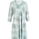 Langarm - Nachthemd, knöchellang und 3/4 lange Ärmel, in Größe 038 bis 056, in Farbe ECRU-PETROL-BLAU – Farbe ECRU-JADE-SILBERGRAU – Ansicht 2