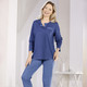 Schlafanzüge & Shortys - Schlafanzug mit Knopfleiste und Brusttasche, in Größe 036 bis 054, in Farbe JEANSBLAU-MARINE – Farbe JEANSBLAU-MARINE – Ansicht 1