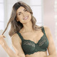 Soft-BH - LingaDore Bügel-BH mit zarter Elastikspitze – Farbe DUNKELGRÜN – Ansicht 2 Soft-BH - LingaDore Bügel-BH mit zarter Elastikspitze, in Größe 075 bis 105, in Cup F, in Farbe DUNKELGRÜN – Farbe DUNKELGRÜN – Ansicht 2