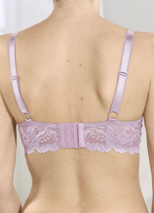 Soft-BH - BH aus zarter Elastikspitze, in Größe 075 bis 105, in Cup B, in Farbe FLIEDER Ansicht 2