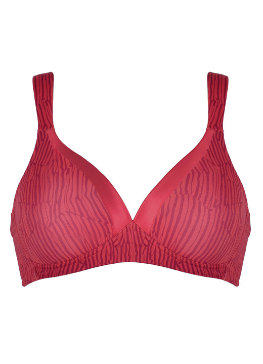 - Naturana BH mit vorgeformten Cups, in Größe 075 bis 095, in Cup A, in Farbe ROT-BORDEAUX Ansicht 3