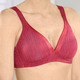 - Naturana BH mit vorgeformten Cups, in Größe 075 bis 095, in Cup A, in Farbe ROT-BORDEAUX – Farbe ROT-BORDEAUX – Ansicht 2