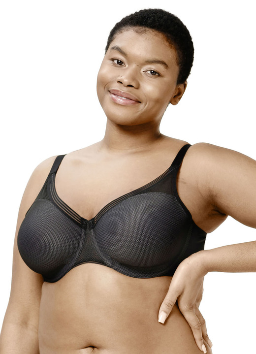 Bügel-BH - Triumph Infinite Sensation-Minimizer-Bügel-BH mit vorgeformten Cups, in Größe 075 bis 095, in Cup G, in Farbe SCHWARZ Ansicht 3