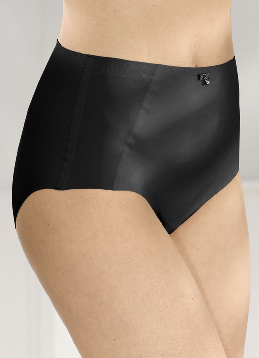 - Sassa Zweierpack Miederslips mit nahtlosen Abschlüssen, in Größe 038 bis 048, in Farbe 1X PUDER, 1X SCHWARZ Ansicht 3