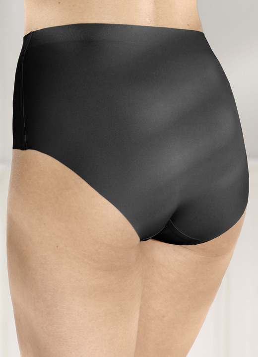 - Sassa Zweierpack Miederslips mit nahtlosen Abschlüssen, in Größe 038 bis 048, in Farbe 1X PUDER, 1X SCHWARZ Ansicht 4