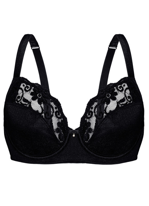 Bügel-BH - Sassa Bügel-BH mit elastischer Spitze Ansicht 6 Bügel-BH - Sassa Bügel-BH mit elastischer Spitze, in Größe 075 bis 100, in Cup C, in Farbe WEISS Ansicht 6