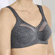 Soft-BH - Format BH mit Floraldessin, in Größe 080 bis 105, in Cup F, in Farbe ANTHRAZIT – Farbe ANTHRAZIT – Ansicht 1
