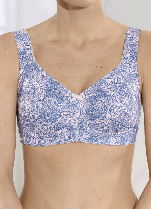 Soft-BH - Susa BH mit verstärktem Rückteil, in Größe 080 bis 120, in Cup E, in Farbe ROSÉ-JEANSBLAU Ansicht 2