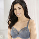 - Rosa Faia Bügel-BH mit bestickter Elastikspitze, in Größe 075 bis 095, in Cup D, in Farbe BLAUGRAU – Farbe BLAUGRAU – Ansicht 1