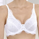Wäsche - Sassa Bügel-BH aus hübscher Elastikspitze, in Größe 075 bis 095, in Cup C, in Farbe WEISS – Farbe WEISS – Ansicht 3