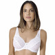 Bügel-BH - Sassa Bügel-BH aus hübscher Elastikspitze, in Größe 075 bis 095, in Cup C, in Farbe WEISS – Farbe WEISS – Ansicht 1