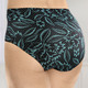 Slips - Viererpack Slips mit hübschem Druckdessin, in Größe 038 bis 054, in Farbe SCHWARZ-TÜRKIS – Farbe SCHWARZ-TÜRKIS – Ansicht 1