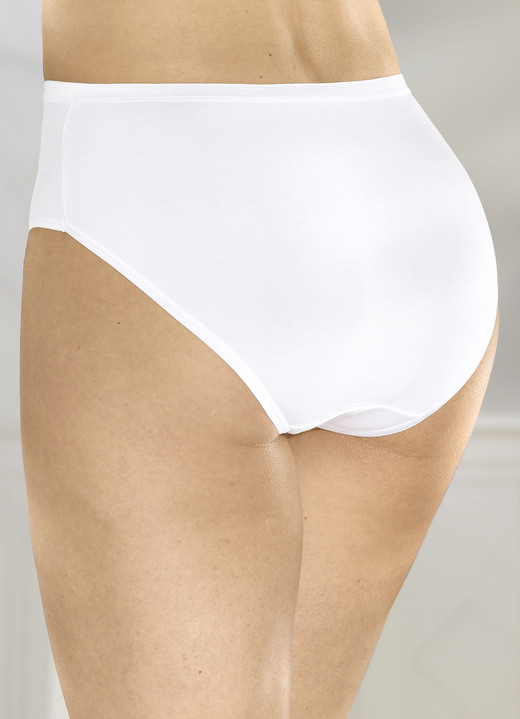 Slips - Fünferpack sportive Slips , in Größe 038 bis 052, in Farbe WEISS Ansicht 1