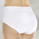 - Speidel Dreierpack Slips mit Elastikspitzenbund, in Größe 040 bis 050, in Farbe WEISS – Farbe WEISS – Ansicht 1