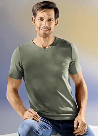 Dreierpack Shirts mit V-Ausschnitt
