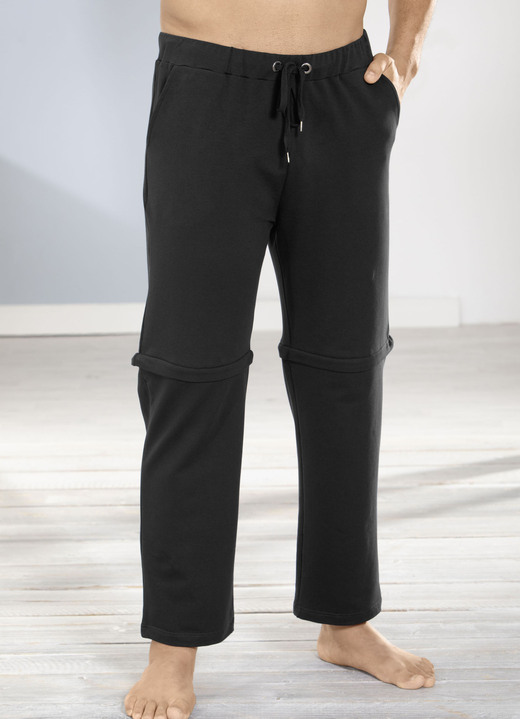 Wäsche - Schlaf-und Freizeithose mit verschiedenen Tragevarianten, in Größe 046 bis 062, in Farbe MARINE Ansicht 5