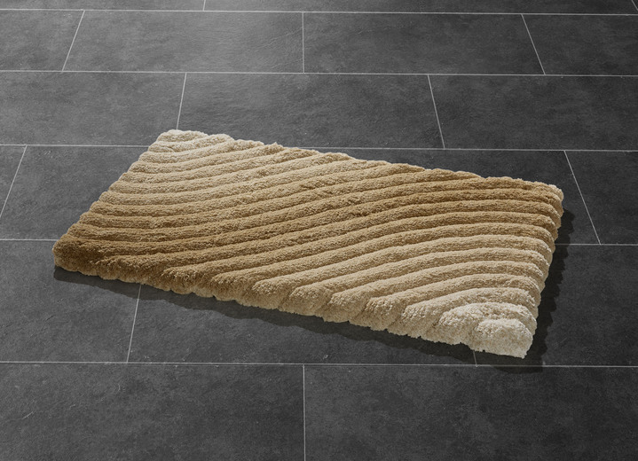 Badgarnituren - Barfußweiche Badgarnitur mit latexierter Rückseite, in Größe 100 (Vorleger halbrund, 50/ 80 cm) bis 112 (WC-Deckelbezug, 47/ 50 cm), in Farbe KARIBIKGRÜN Ansicht 6