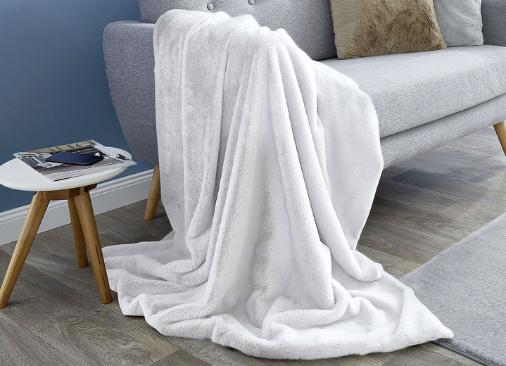 Dekokissen & Hüllen - Kuschelige Wohnaccessoire, in Größe 101 (Fellform, 55x 80 cm) bis 405 (Sitzkissen, 40x 40 cm), in Farbe WEISS Ansicht 34