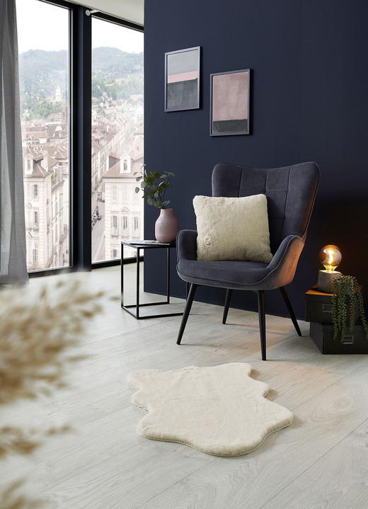 Dekokissen & Hüllen - Kuschelige Wohnaccessoire, in Größe 101 (Fellform, 55x 80 cm) bis 405 (Sitzkissen, 40x 40 cm), in Farbe WEISS Ansicht 25