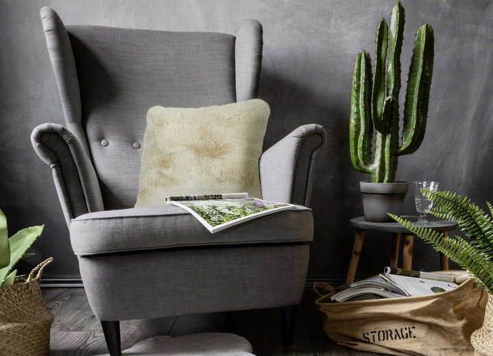 Dekokissen & Hüllen - Kuschelige Wohnaccessoire, in Größe 101 (Fellform, 55x 80 cm) bis 405 (Sitzkissen, 40x 40 cm), in Farbe WEISS Ansicht 29