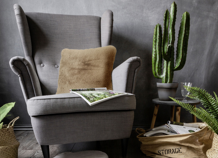 Dekokissen & Hüllen - Kuschelige Wohnaccessoire, in Größe 101 (Fellform, 55x 80 cm) bis 405 (Sitzkissen, 40x 40 cm), in Farbe WEISS Ansicht 17