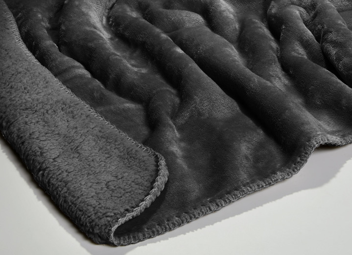 Decken - Superkuschelige Wohndecke in Teddyfleece-Qualität, in Farbe CREME Ansicht 8