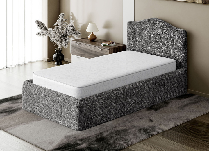 Spannbetttücher - Stretchbezug für Boxspringbett in Mikrofaser-Qualität, in Größe 161 (für Einzelbett, 80–120 cm) bis 163 (für Doppelbett, 190–210 cm), in Farbe NATUR Ansicht 3