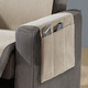 Wohnen - Wohnaccessoires mit Anti-Rutsch-Beschichtung – Farbe TAUPE – Ansicht 4 Wohnen - Wohnaccessoires mit Anti-Rutsch-Beschichtung, in Größe 101 (Sesselschoner, 50x140 cm) bis 924 (Kissenbezug, 40x 80 cm), in Farbe GRÜN – Farbe TAUPE – Ansicht 4