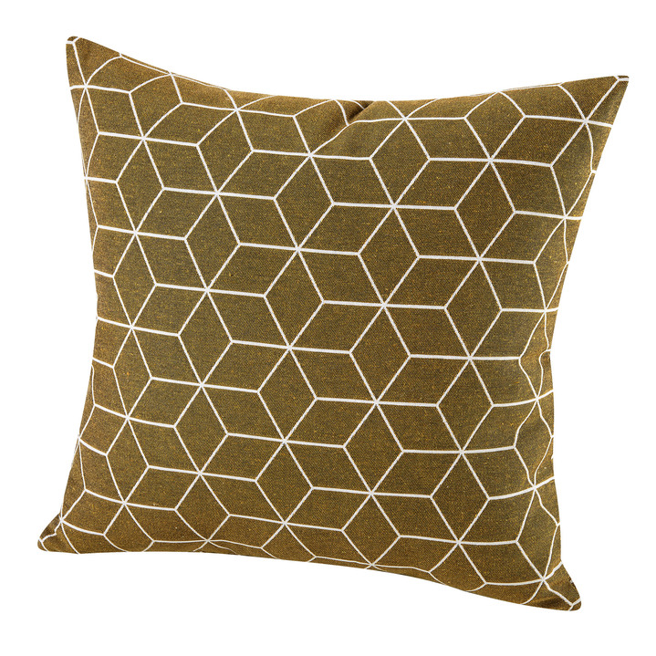 Dekokissen & Hüllen - Moderne Kissenbezüge in Jacquard-Qualität, in Größe 105 (40x40 cm) bis 110 (50x50 cm), in Farbe TAUPE Ansicht 6