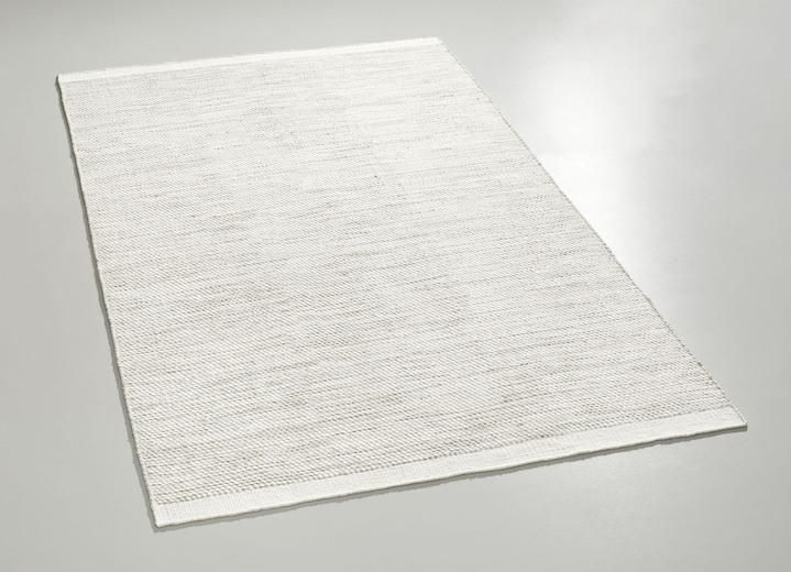 Modern - Brücken und Teppiche aus feuchtigkeitsregulierender Naturfaser Ansicht 7 Modern - Brücken und Teppiche aus feuchtigkeitsregulierender Naturfaser, in Größe 100 (Brücke, 60x 90 cm) bis 289 (Teppich, 240x290 cm), in Farbe NATURWEISS Ansicht 7