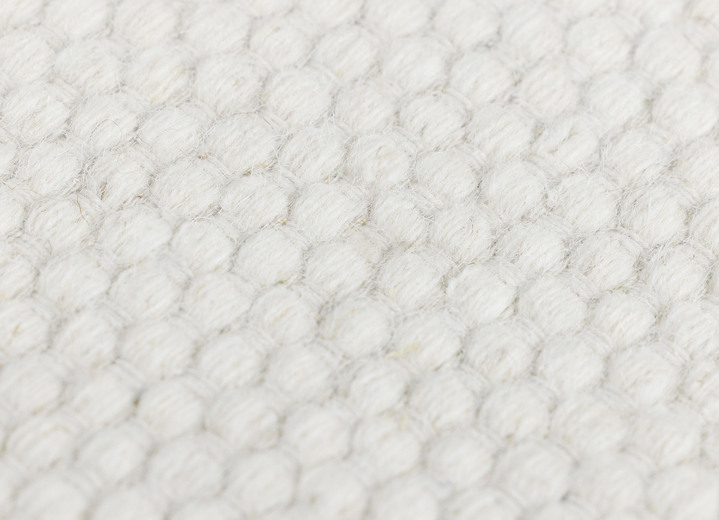 Modern - Brücken und Teppiche aus feuchtigkeitsregulierender Naturfaser Ansicht 3 Modern - Brücken und Teppiche aus feuchtigkeitsregulierender Naturfaser, in Größe 100 (Brücke, 60x 90 cm) bis 289 (Teppich, 240x290 cm), in Farbe NATURWEISS Ansicht 3