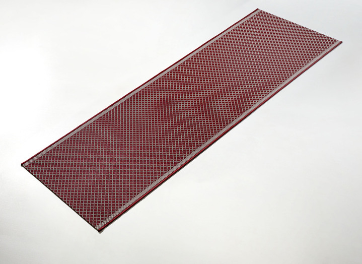Teppiche - Flache Läufer in Sisaloptik nach Wunschmaß, in Größe 102 (Läufer, 67 cm breit) bis 106 (Läufer, 100 cm breit), in Farbe BROMBEERE Ansicht 1