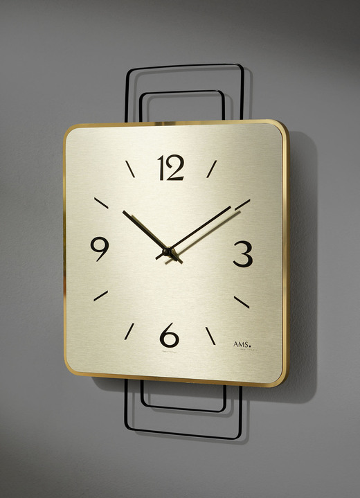 Uhren - Wanduhr mit Holzgehäuse aus dem Hause AMS, in Farbe EICHE Ansicht 3