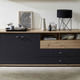Sideboards - Sideboard mit LED-Beleuchtung und Softclose – Farbe GRAFIT-EICHE Sideboards - Sideboard mit LED-Beleuchtung und Softclose, in Farbe GRAFIT-EICHE