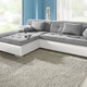 Polsterecken - Polsterecke mit Bettfunktion – Farbe WEISS-SILBER – Ansicht 1 Polsterecken - Polsterecke mit Bettfunktion, in Farbe BRAUN-BRAUN – Farbe WEISS-SILBER – Ansicht 1