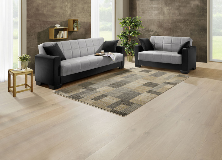 Sessel - Moderne Polstermöbel mit Bonnellfederkern Ansicht 5 Sessel - Moderne Polstermöbel mit Bonnellfederkern, in Farbe SCHWARZ-SILBER, in Ausführung Sessel Ansicht 5