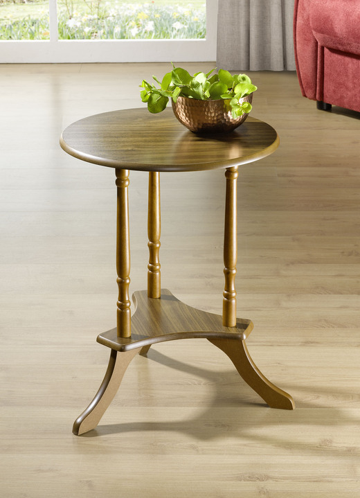 Tische - Teilmassiver Beistelltisch, in Farbe KIRSCHBAUM Ansicht 2