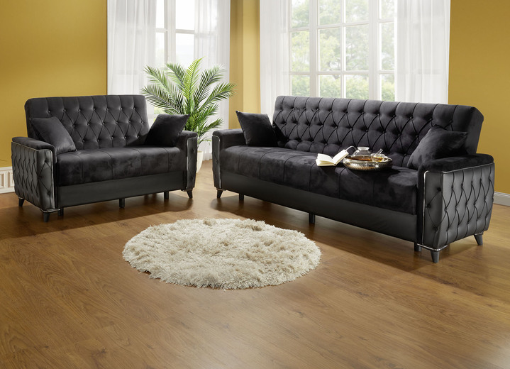 Sessel - Polstermöbel mit Bettkasten und Liegefunktion, in Farbe CREME, in Ausführung Sessel mit Funktion Ansicht 11