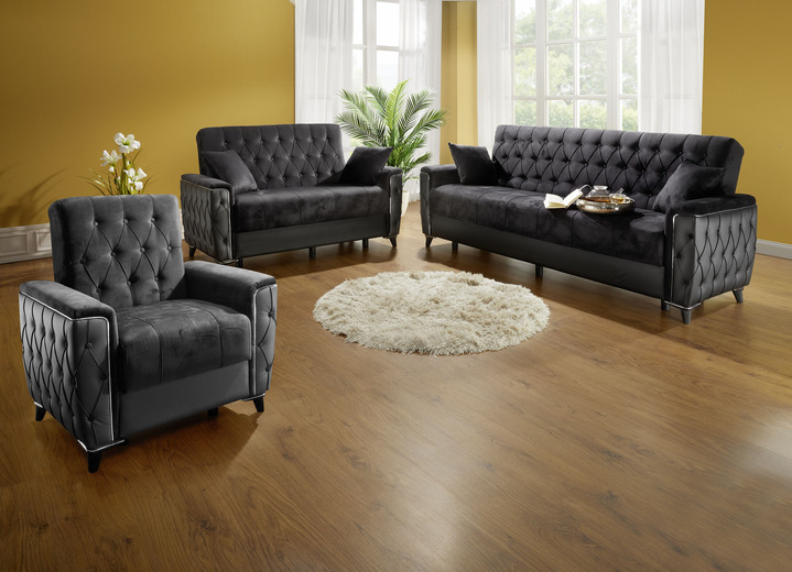 Sessel - Polstermöbel mit Bettkasten und Liegefunktion, in Farbe CREME, in Ausführung Sessel mit Funktion Ansicht 10