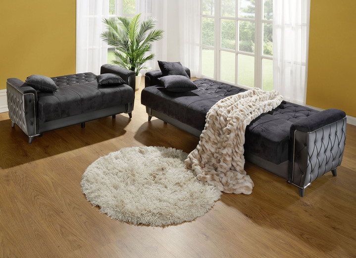 Sessel - Polstermöbel mit Bettkasten und Liegefunktion, in Farbe CREME, in Ausführung Sessel mit Funktion Ansicht 13