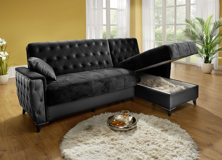 Sessel - Polstermöbel mit Bettkasten und Liegefunktion, in Farbe CREME, in Ausführung Sessel mit Funktion Ansicht 15