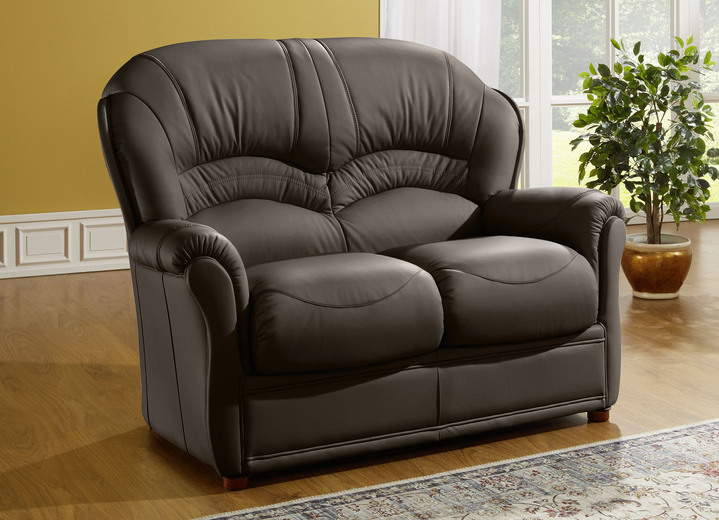 Sessel - Polstermöbel mit Bezug aus echtem Leder, in Farbe TAUPE, in Ausführung Ledersessel Ansicht 9