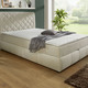 Boxspringbetten - Boxspringbett mit Bettkasten und Topper, in Farbe GRAU – Farbe CREME – Ansicht 1