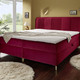 Boxspringbetten - Boxspringbett mit Bettkasten und Topper – Farbe ROT – Ansicht 1 Boxspringbetten - Boxspringbett mit Bettkasten und Topper, in Farbe ROT – Farbe ROT – Ansicht 1