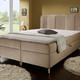 Boxspringbetten - Boxspringbett mit Bettkasten und Topper – Farbe BEIGE Boxspringbetten - Boxspringbett mit Bettkasten und Topper, in Farbe ROT