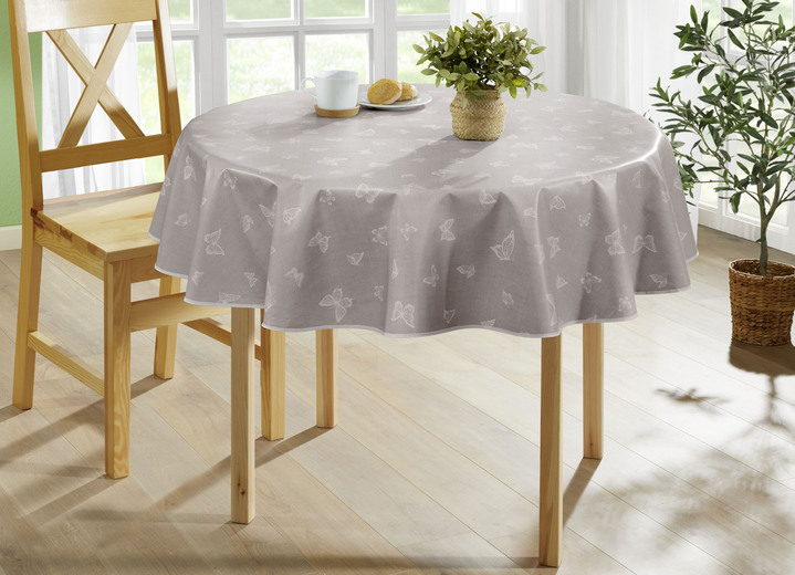 Gartentischdecken - Abwaschbare Wachstuch-Tischdecke, in Größe 108 (Tischdecke, 80/ 80 cm) bis 190 (Tischdecke oval, 140/190 cm), in Farbe ROSÉ Ansicht 5