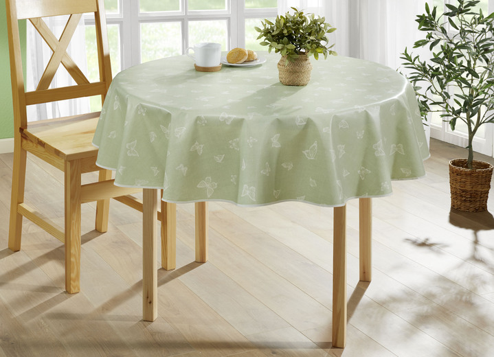 Gartentischdecken - Abwaschbare Wachstuch-Tischdecke, in Größe 108 (Tischdecke, 80/ 80 cm) bis 190 (Tischdecke oval, 140/190 cm), in Farbe ROSÉ Ansicht 3