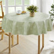 Gartentischdecken - Abwaschbare Wachstuch-Tischdecke, in Größe 108 (Tischdecke, 80/ 80 cm) bis 190 (Tischdecke oval, 140/190 cm), in Farbe ROSÉ – Farbe GRÜN – Ansicht 1