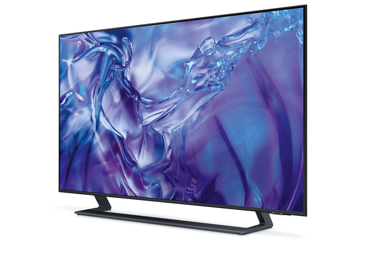 Fernseher - Rahmenloser Samsung 4K-Ultra-HD-LED-Fernseher mit Smart-TV, in Farbe SCHWARZ Ansicht 3