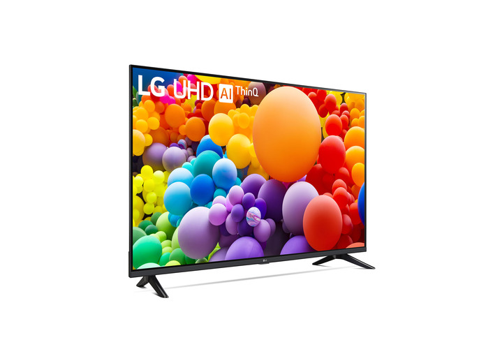 Fernseher - LG UT73006LA-4K-Ultra-HD-LED-Fernseher mit optimiertem a5 Gen7 4K AI-Prozessor, in Farbe SCHWARZ Ansicht 3